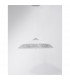 Grane Dome Pendant Ceiling Light White Silver Crackle Glass LED E27-3