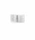 Grane 2 Light Flush Wall Lamp White Gold Crackle GlassLED E27 IP20-1