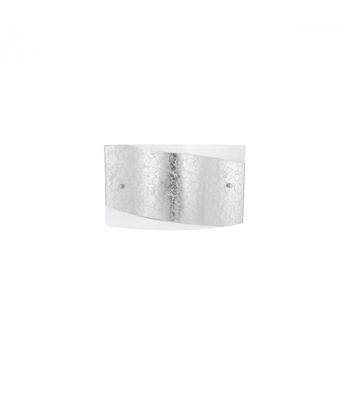Grane 2 Light Flush Wall Lamp White Gold Crackle GlassLED E27 IP20-1