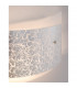 Grane 2 Light Flush Wall Lamp White Gold Crackle GlassLED E27 IP20-2