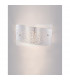 Grane 2 Light Flush Wall Lamp White Gold Crackle GlassLED E27 IP20-4