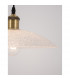 Grane 30cm Dome Pendant Ceiling Light Diamond White Glass Gold Metal LED E27-2