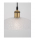 Grane 30cm Dome Pendant Ceiling Light Diamond White Glass Gold Metal LED E27-3