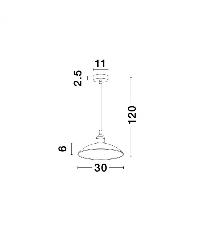Grane 30cm Dome Pendant Ceiling Light Diamond White Glass Gold Metal LED E27-4