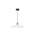 Grane 40cm Dome Pendant Ceiling Light Diamond White Glass Gold Metal LED E27-1