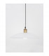 Grane 40cm Dome Pendant Ceiling Light Diamond White Glass Gold Metal LED E27-3