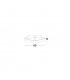 Lungo 3 Light Decorative Flush Ceiling Light Satinated White Glass Antique Brown Metal LED E27-3