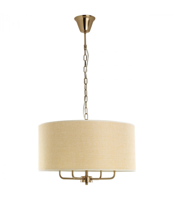 Elizabeth 4 Light Cylindrical Pendant Ceiling Light Antique Bronze Metal Sand Shade LED E14-1