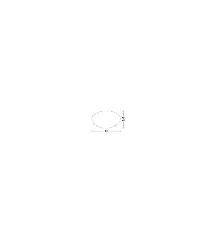 Shell 40cm Flush Ceiling Light White Clear Structured Glass LED E27-3
