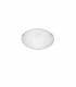 Shell 30cm Flush Ceiling Light White Clear Structured Glass LED E27-1