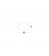 Shell 30cm Flush Ceiling Light White Clear Structured Glass LED E27-3
