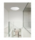 Anco 40cm Flush Ceiling Light Satinated White Glass Chrome Metal LED E27-2