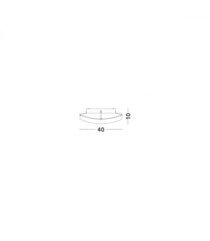 Quale 40cm Flush Ceiling Light Satinated White Glass Chrome Metal LED E27-4