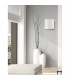 Quale 26cm Flush Ceiling Light Satinated White Glass Chrome Metal LED E27-2