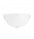 Anco Flush Wall Uplighter Satinated White Glass Chrome Metal LED E27-1