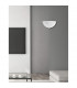 Giorno Flush Wall Uplighter Alabaster Glass Chrome Metal LED E27-2