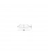 Giorno 30cm Flush Ceiling Light Alabaster Glass Chrome Metal LED E27-3