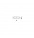 Giorno 40cm Flush Ceiling Light Alabaster Glass Chrome Metal LED E27-2