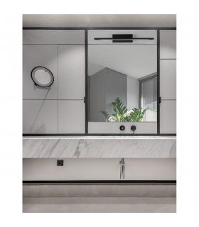 Mondrian Bathroom Over Mirror Light Sandy Black Aluminium LED 12W 913Lm 3000K IP44-2