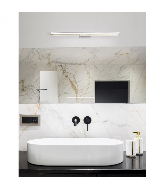 Gropius 60cm Bathroom Over Mirror Light Chrome Aluminium LED 12W 960Lm 3000K IP44-2