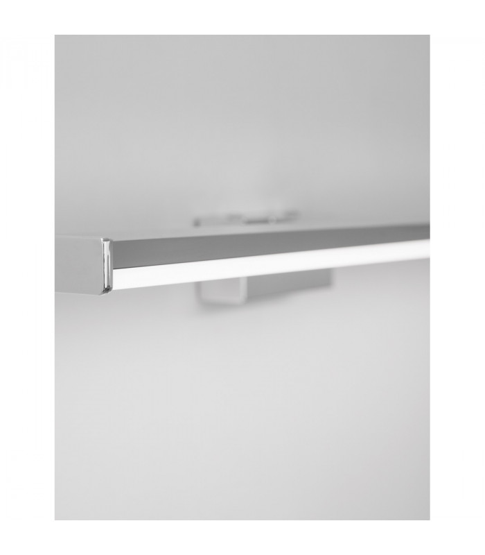 Gropius 60cm Bathroom Over Mirror Light Silver Chrome Aluminium LED 12W 960Lm 3000K IP44-4