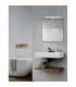 Vanese 49cm Bathroom Over Mirror Light Chrome Aluminium LED 12W 1174Lm 3000K IP44-2