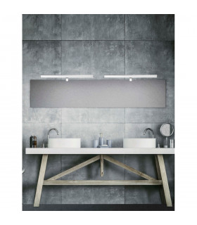 Vanese 63cm Bathroom Over Mirror Light Chrome Aluminium LED 18W 1922Lm 3000K IP44-2