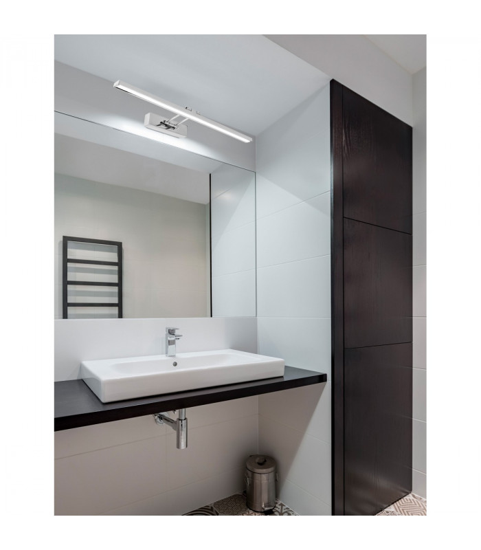 Rosa Bathroom Over Mirror Light Chrome Aluminium LED 8W 310Lm 4000K IP44-2