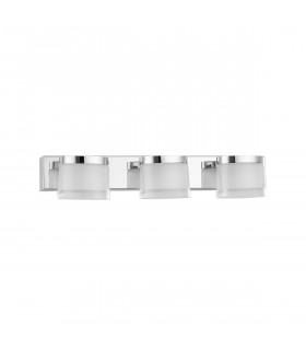 Sabia 3 light Bathroom Wall Lamp Chrome Aluminium LED 15W 1620Lm 3000K IP44-1