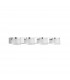 Sabia 4 Light Bathroom Wall Lamp Chrome Aluminium LED 20W 1906Lm 3000K IP44-1