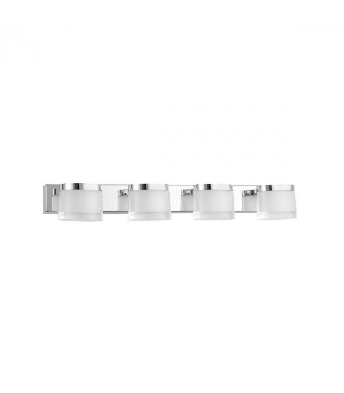 Sabia 4 Light Bathroom Wall Lamp Chrome Aluminium LED 20W 1906Lm 3000K IP44-1