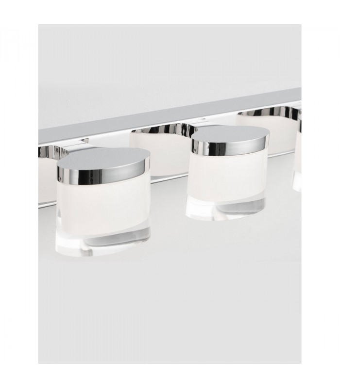 Sabia 4 Light Bathroom Wall Lamp Chrome Aluminium LED 20W 1906Lm 3000K IP44-3