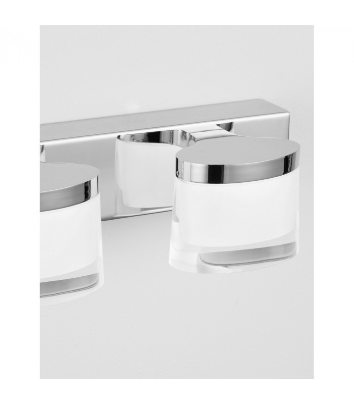 Sabia 4 Light Bathroom Wall Lamp Chrome Aluminium LED 20W 1906Lm 3000K IP44-8
