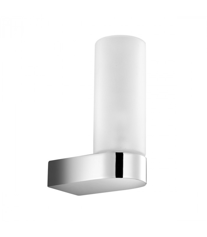 Polo Bathroom Wall Lamp Chrome Aluminium Opal Glass LED E14 IP44-1