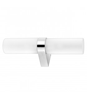 Polo 30cm Bathroom Wall Lamp Frosted Glass Chrome Aluminium G9 IP44-1