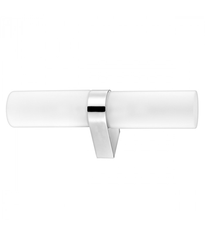 Polo 30cm Bathroom Wall Lamp Frosted Glass Chrome Aluminium G9 IP44-1