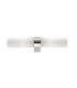 Polo 40cm Bathroom Wall Lamp White Opal Glass Chrome Aluminium LED E14 IP44-1