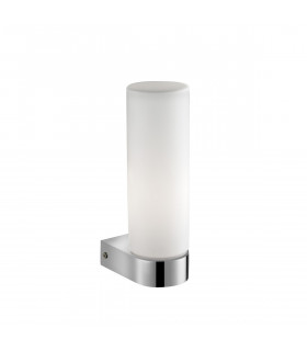 Polo Bathroom Wall Lamp White Opal Glass Chrome Aluminium LED E14 IP44-1