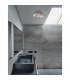Sens Bathroom Ceiling Light Grey Glass Led E27-3
