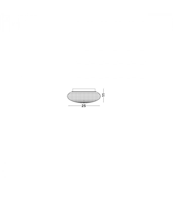 Sens Bathroom Ceiling Light Clear Glass Led E27-3