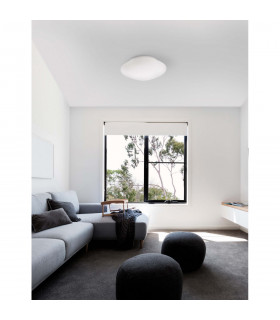 Sens Bathroom Ceiling Light White Glass Led E27-2