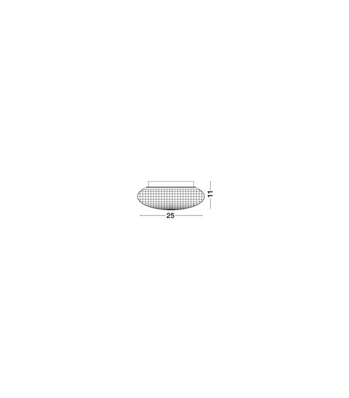 Sens Bathroom Ceiling Light White Glass Led E27-3