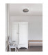Clam 2 Light Bathroom Ceiling Light Smoke Chrome Glass White Metal Led E27 Ip44-2