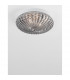 Clam 2 Light Bathroom Ceiling Light Smoke Chrome Glass White Metal Led E27 Ip44-3