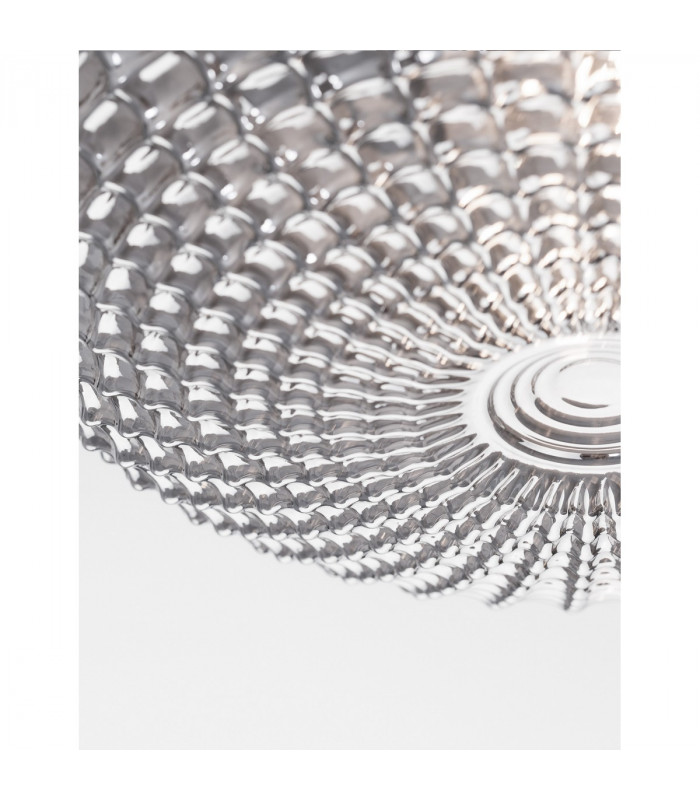 Clam 2 Light Bathroom Ceiling Light Smoke Chrome Glass White Metal Led E27 Ip44-6
