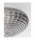 Clam 2 Light Bathroom Ceiling Light Smoke Chrome Glass White Metal Led E27 Ip44-7