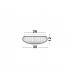 Clam 2 Light Bathroom Ceiling Light Smoke Chrome Glass White Metal Led E27 Ip44-8