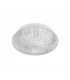Clam 2 Light Bathroom Ceiling Light Clear Glass White Metal LED E27 IP44-1