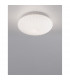 Clam 2 Light Bathroom Ceiling Light White Glass White Metal LED E27 IP44-2