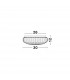 Clam 2 Light Bathroom Ceiling Light White Glass White Metal LED E27 IP44-5